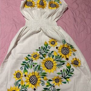 Sunflower Embroidered women dress XS